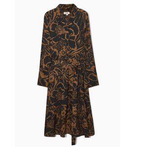COS Printed Midi Shirt Dress